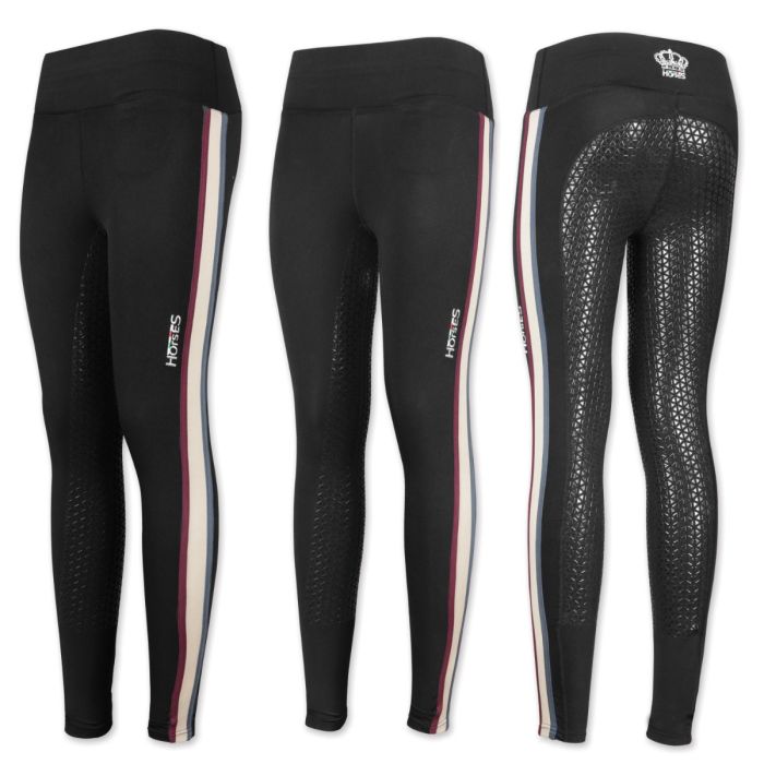 Leggings Equitazione Donna Horses Amber Full Grip