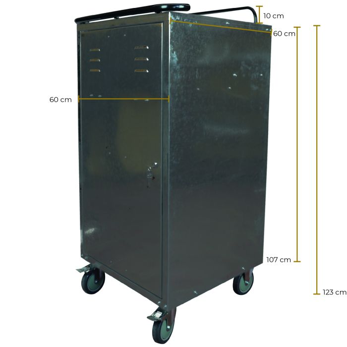 Tack Trunk for Two Saddles with Wheels