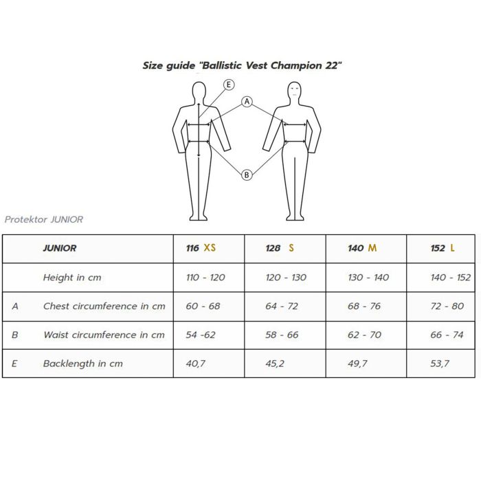 Komperdell Rückenschutzweste Ballistic Vest Junior