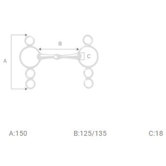 Metalab Pessoa Gebiss mit Zungenlöffel Flexi Soft