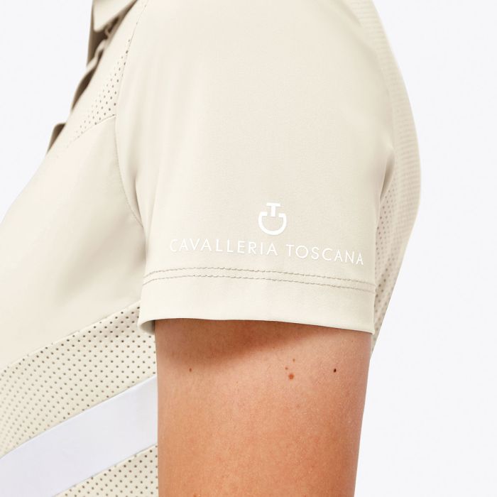 Polo Donna Cavalleria Toscana Perforated Jersey Summer