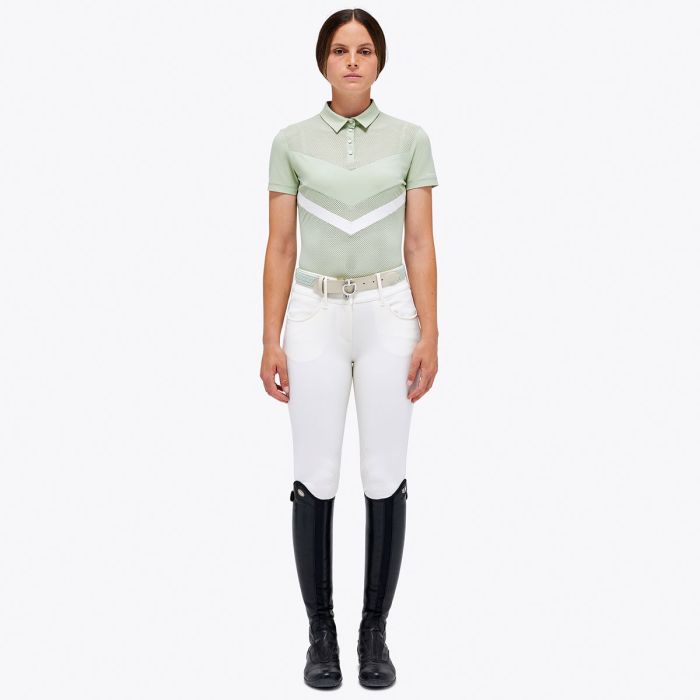 Polo Donna Cavalleria Toscana Perforated Jersey Summer