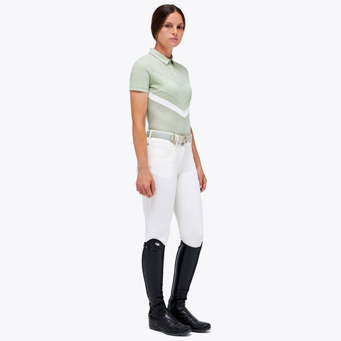 Polo Donna Cavalleria Toscana Perforated Jersey Summer