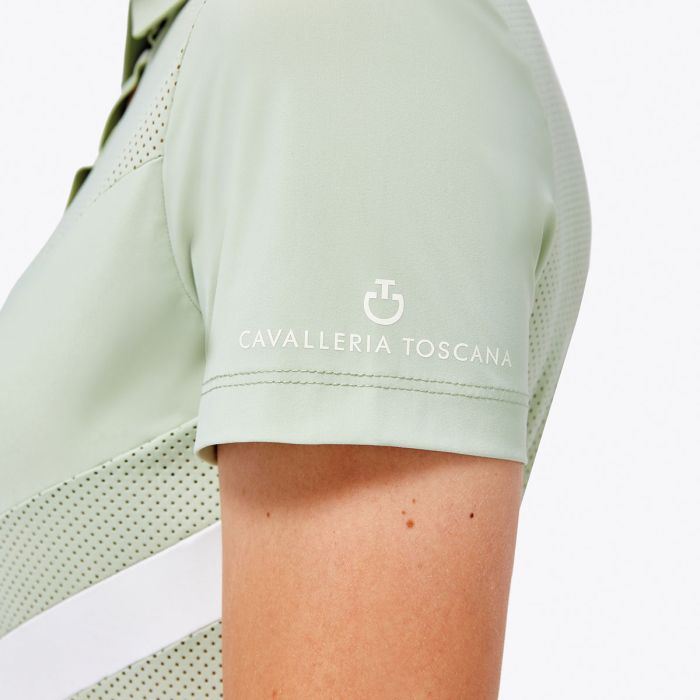 Polo Donna Cavalleria Toscana Perforated Jersey Summer