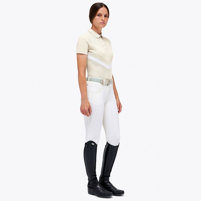 Polo Donna Cavalleria Toscana Perforated Jersey Summer