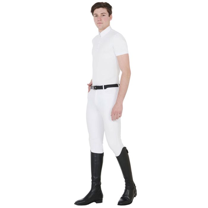 Equestro Herren Turnier Polo Shirt Hunt kurzärmlig 
