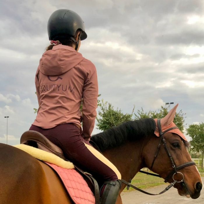Felpa Equitazione Donna Equityum In Softshell Tessa