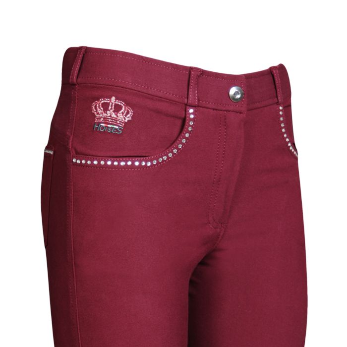 Pantaloni equitazione deals bordeaux