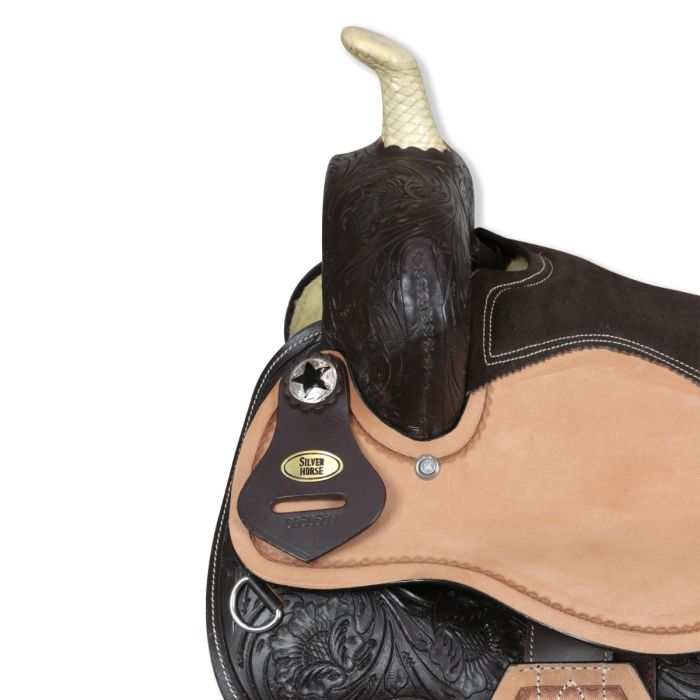 Horse Western LF-039 Paire d'ailes de rechange en cuir pour adulte avec boucles Belvin