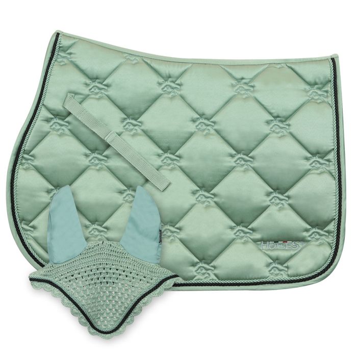 Tapis De Selle Pour Cheval Edwina - Noir - Rembourrage Confortable Et Respirant - Pour équitation Et Concours