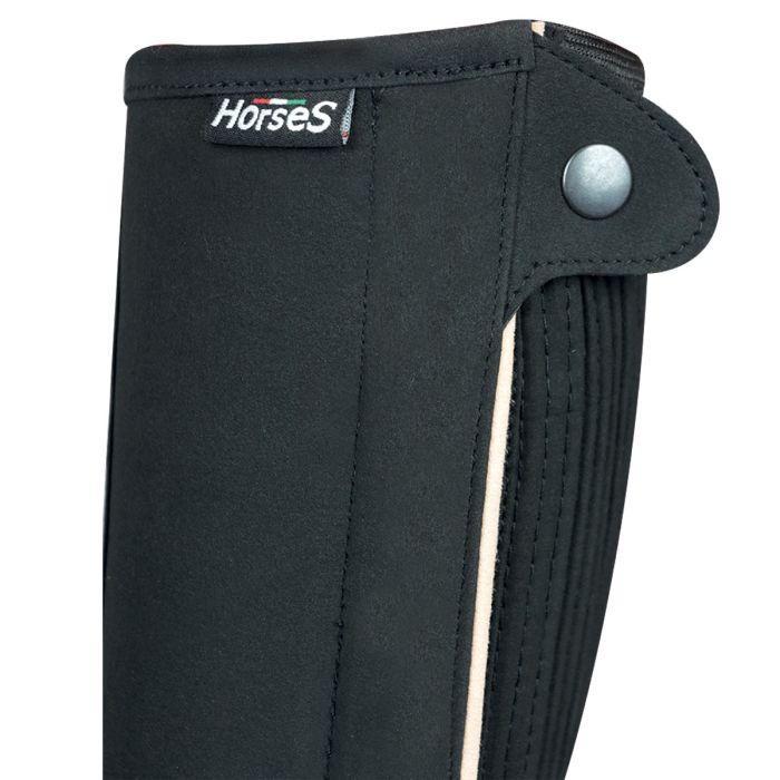 Guêtres Demi-chaps En Cuir Toggi Castor Noires - Taille L, Souples, Neuves Jamais Portées - Équitation
