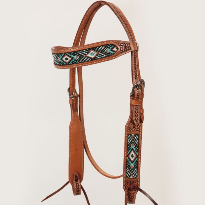Collier De Traction Cheveux Sur Cuir De Vache - Collier De Poitrine Western Taille Cheval