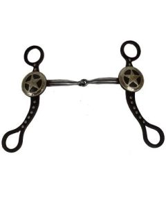 Mors De Cheval Occidental Showman – Bouche 5″ Joues 7,5″ – Barres De Cuivre HBICAR1
