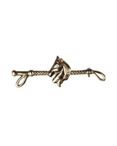 Spilla Equitazione Frustino Testa Cavallo