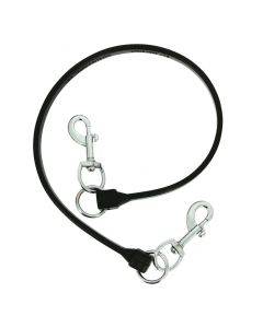 Elastischer Rückzugsbinder in Gummi mit Karabiner