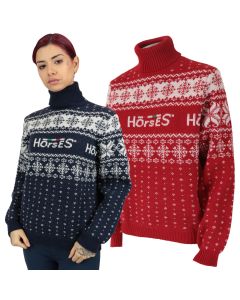 Dolcevita Donna Horses Happy Christmas