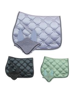 Horses Edwina Jumping Saddle Pad + Fly Veil