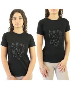 Horses Damen Reit T-Shirt Glitzer