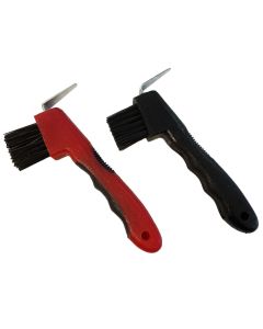 Hoof Pick Brush Scraper With Rubber