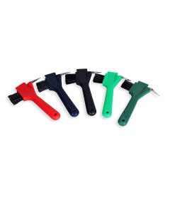 Triple Action Hoof Pick Brush Scraper