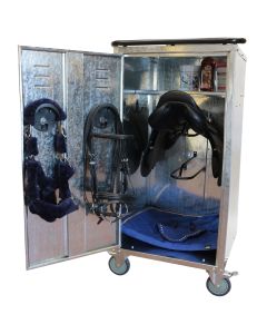 Baule Da Concorso E Scuderia Per Due Selle Con Ruote