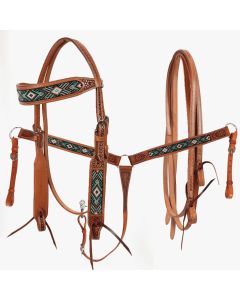 Set Western Silver Horse Big Pearl