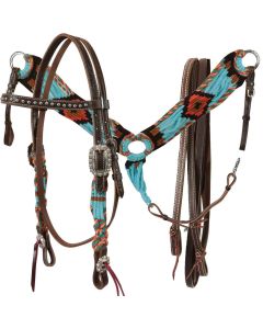 Set Western Silver Horse Mohair Yana