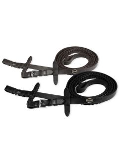 Horses Braided Leather Reins 