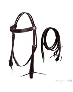 Briglia Western Ricamata