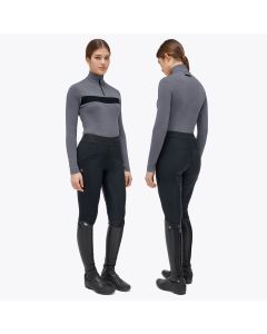 Camiseta Mujer Cavalleria Toscana Manga Larga Wool con Cremallera