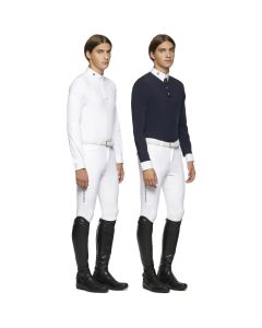 Polo Gara Equitazione Uomo Cavalleria Toscana Jersey