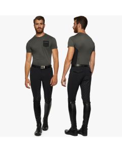 T-Shirt Equitazione Uomo Cavalleria Toscana Perforated Pocket