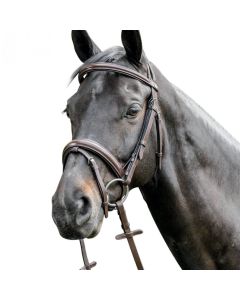 Brida de Cuero Abombado Prestige