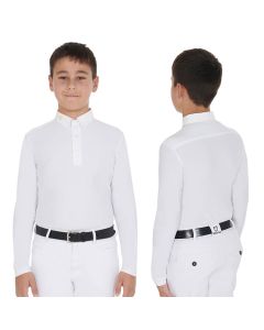 Polo Concorso Bambino Equestro Warm+ Manica Lunga Felpata