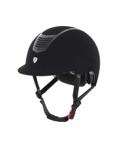 Equestro Reithelm Eclipse Plain Mat Velvet