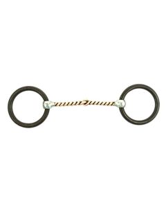 Pool's Western Copper Twisted Wire Ring Snaffle Bit