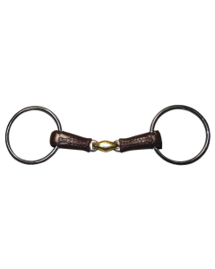 Jump'in Gebiss Leder mit mittlere Olive  