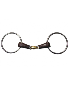 Jump'in Gebiss Große Ringe Leder überzogen 