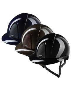 Casco Equitación Kep Italia Smart Nova Metal Polish Star Visera Polo 