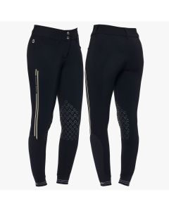 Pantaloni Equitazione Donna Cavalleria Toscana Stripe Con Grip