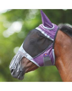 Maschera Antimosche Shires Deluxe Fly Mask Con Frange
