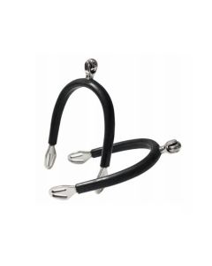 Eperons Soft Touch Homme Inox et Caoutchou avec Roue