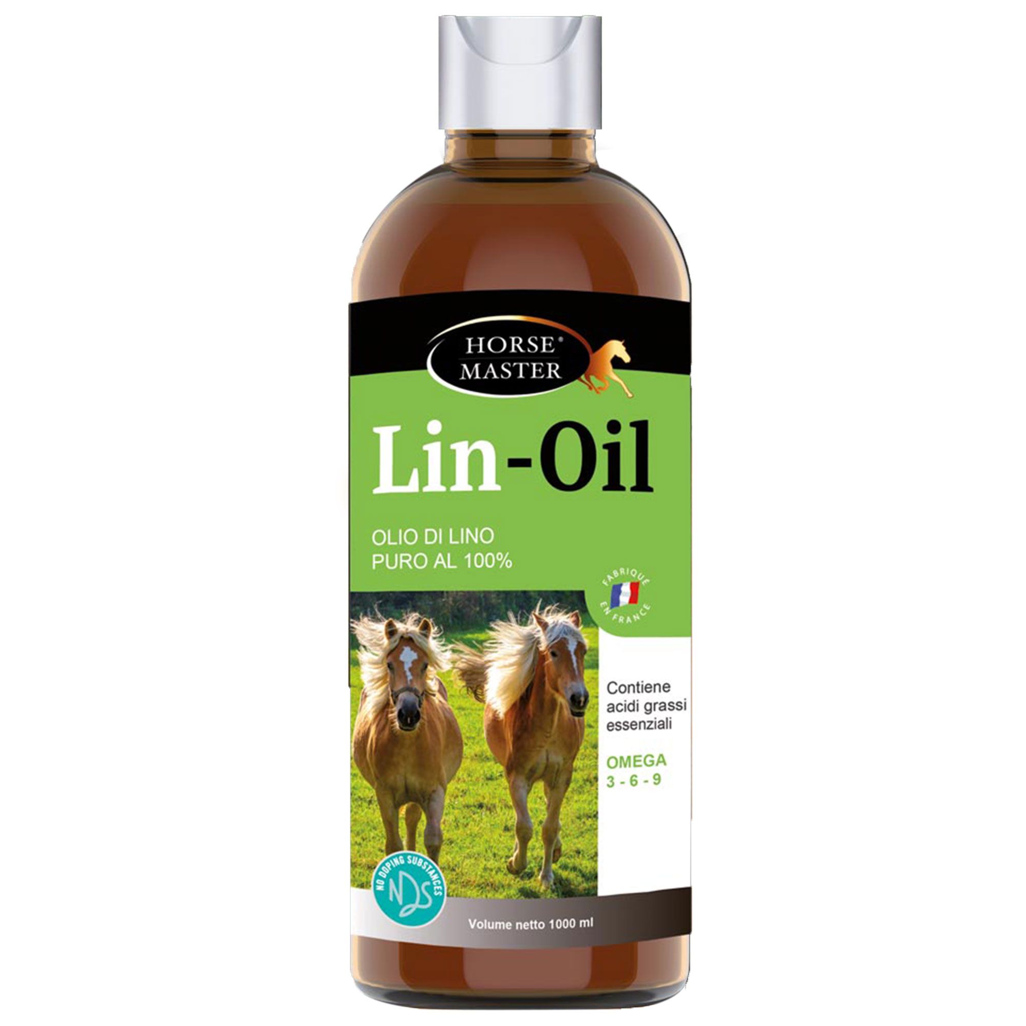 Huile de lin pour cheval (Oméga 3 - 6 et 9 et vitamine E)