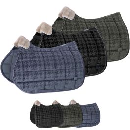 Tapis De Selle De Dressage Eskadron Platinum 2023 En Coton - Couleur Taupe/marron - Neuf Sous Emballage