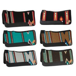 Tapis de selle western en feutre confortable pressé à la vapeur Professional's Choice - Taille unique / bronzer