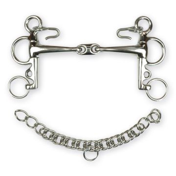 Pelham Pieno In Acciaio Inox Con Oliva Aste Corte