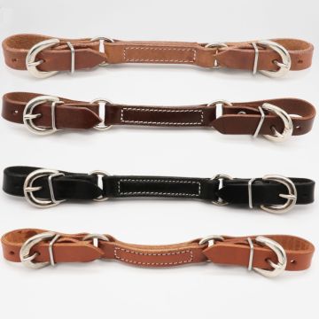 Silver Horse Inuit Leather Curb Strap