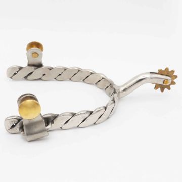 Silver Horse Western Sporen geflochten 