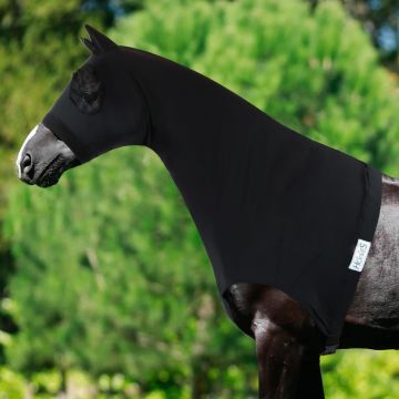 Copricollo In Lycra Horses Protection Plus Con Rete Per Occhi e Orecchie