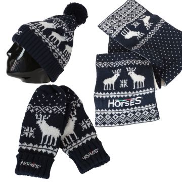 Set Cuffia Sciarpa Guanti Horses Bailey